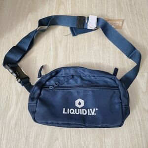 Liquid IV Fanny Pack Navy Blue Bag